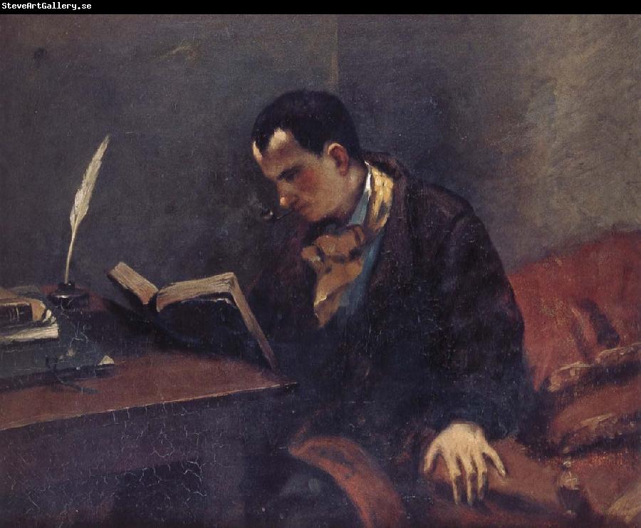 Gustave Courbet Portrait of Baudelaire